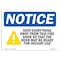 Signmission OSHA, Keep Everything Away From This Fire Door, 10in X 7in Rigid Plastic, 7" W, 10" L, Landscape OS-NS-P-710-L-15858 - alternate 1